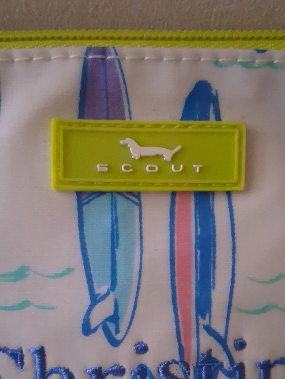 Personalized Surfboard Makeup Bag